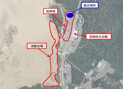 鳥取砂丘・地図