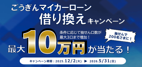 マイカーローン借換えキャンペーン