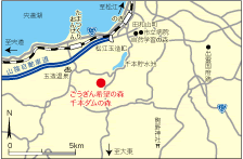 千本ダムの里・地図