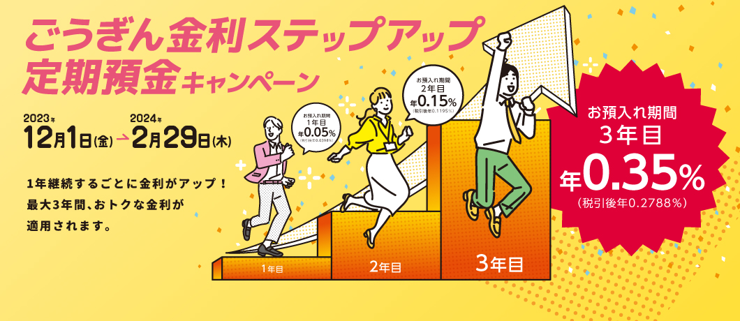 金利ステップアップ定期預金キャンペーン