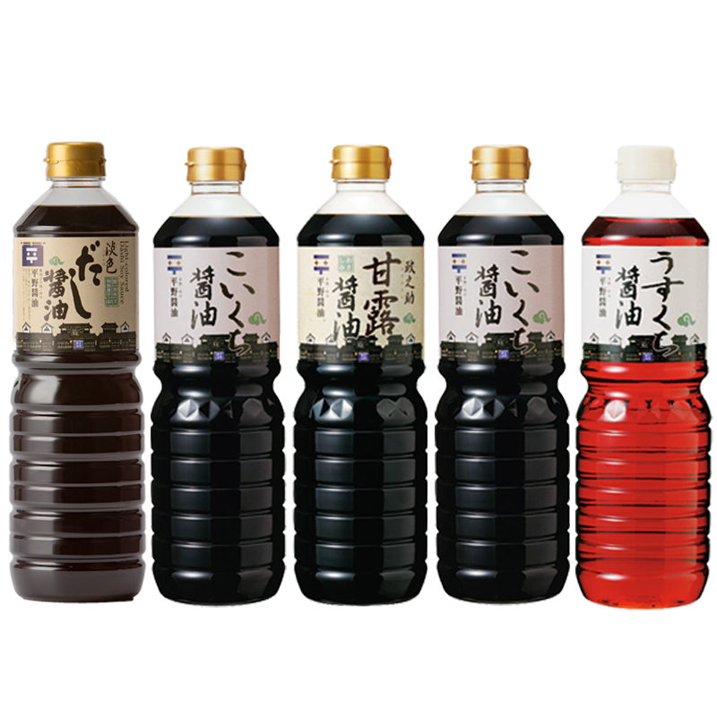 平野醤油 4種の醤油1000ml 5本セット