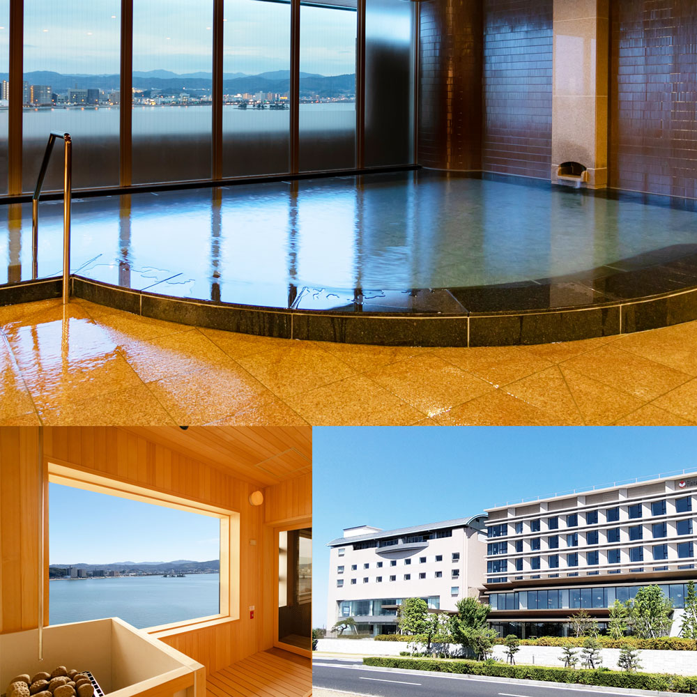 ホテル一畑 温泉展望浴場(天然温泉&サウナ)ご利用券1枚(メロンソーダ1本付)